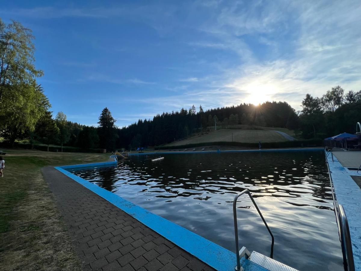Annis Panoramablick Pool Sauna Tennis Apartment Schonach im Schwarzwald